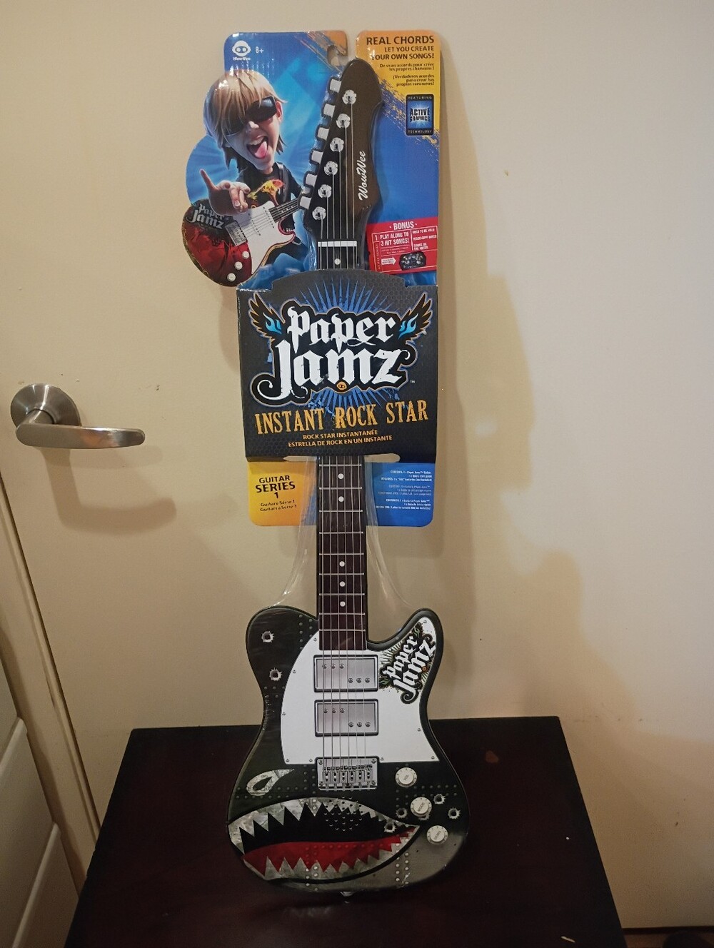 NEW Sealed WowWee Paper Jamz Guitar Series 1 Style 3 Shark Instant Rock Star